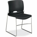 The Hon Co Stack Chairs, 19-1/8inx21-5/8inx30-5/8in, Onyx, 4PK HON4041ON